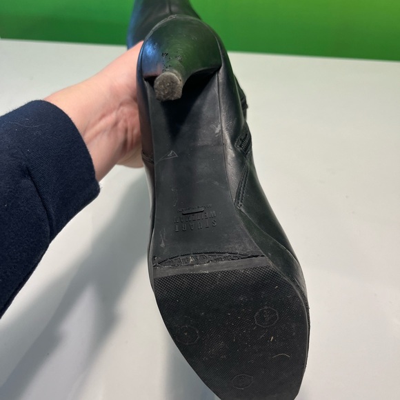 Stuart Weitzman stunning leather boots - note damage to heels - Picture 3 of 6